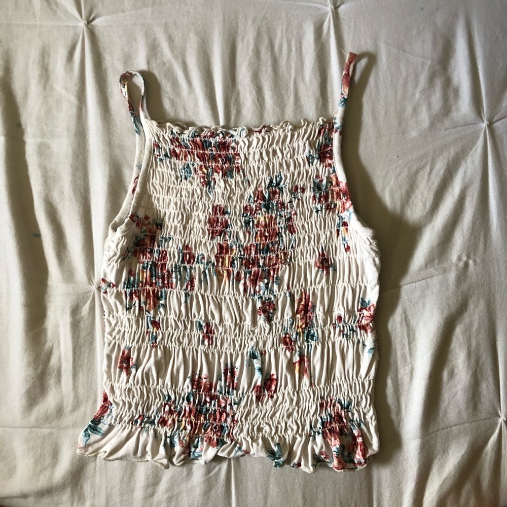 Floral print crop top